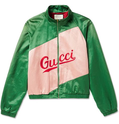 gucci track jacket green